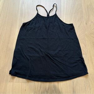 Old Navy Cotton Halter High Neck Black Lightweight Tank Top Tennis Active Small